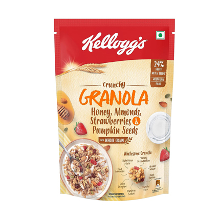 Kelloggs Granola Crunchy Honey Almonds Strawberries